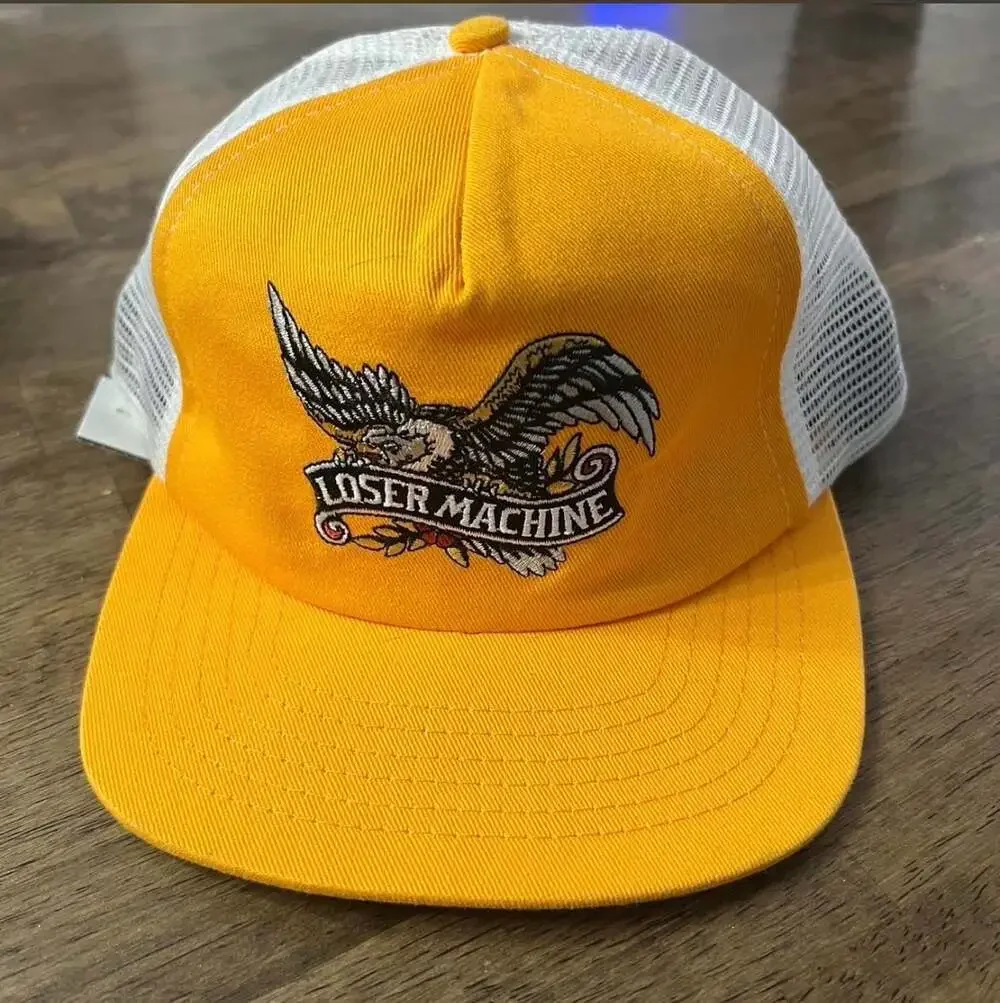 Loser Machine Company Glory Trucker Snapback Hat - Yellow/White